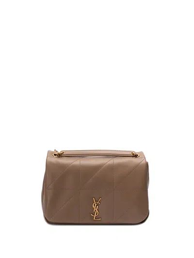 Saint Laurent `jamie 4.3` Small Shoulder Bag In Brown