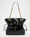 Saint Laurent Jamie 4.3 Small Ysl Shopper Tote Bag In Leather In Black