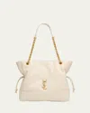 Saint Laurent Jamie 4.3 Small Ysl Tote Bag In Quilted Leather In Neutral