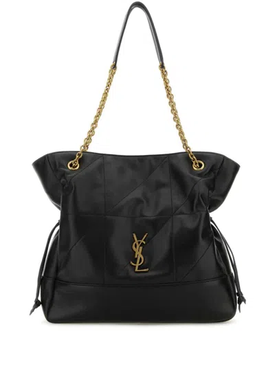 SAINT LAURENT LEATHER TOTE BAG