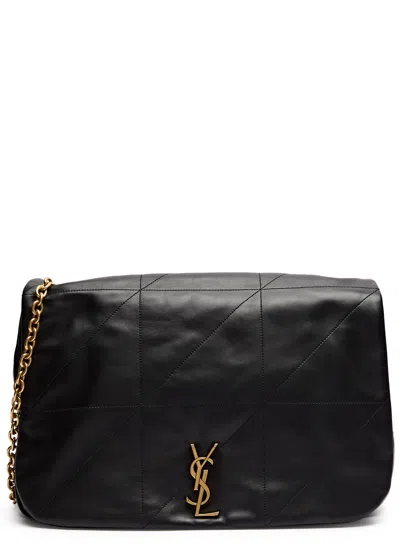 Saint Laurent Jamie 4.3 Xl Leather Shoulder Bag In Grey