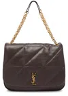 Saint Laurent Jamie 4.3 Xl Leather Shoulder Bag In Chocolate