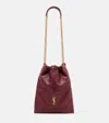 Saint Laurent Jamie Cassandre Large Leather Shoulder Bag In Burgundy