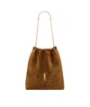 Saint Laurent Jamie Large Pochon In Suede