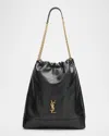 Saint Laurent Jamie Large Pochon Ysl Shoulder Bag In Quilted Lambskin Leather