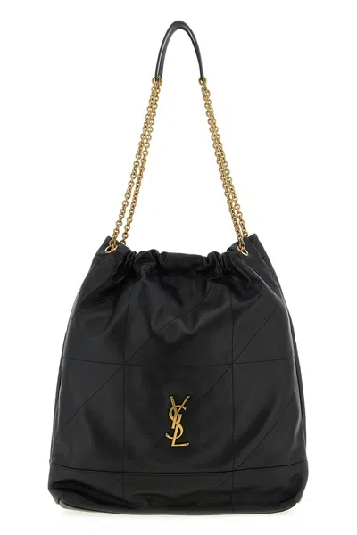 Saint Laurent 'jamie' Large Shoulder Bag In Black