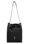 Saint Laurent Jamie Leather Pouch In Black