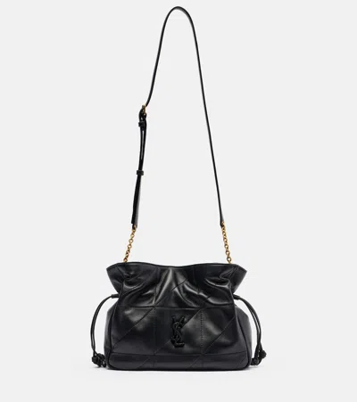 Saint Laurent Jamie Leather Shoulder Bag In Black