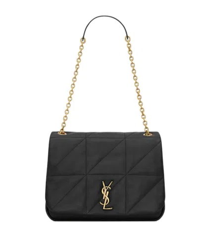 Saint Laurent Jamie Medium Lambskin Flip Shoulder Bag In Black