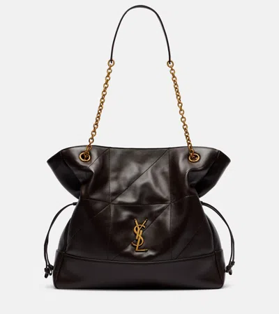 Saint Laurent Jamie Medium Leather Shoulder Bag In Brown