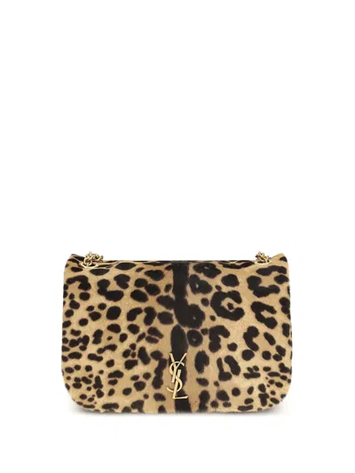 Saint Laurent Jamie Mini Leopard Print Shoulder Bag In Animal Print