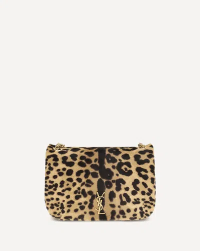Saint Laurent Borsa A Tracolla Jamie Mini Leopardata In Multi