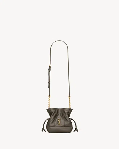 Saint Laurent Jamie Mini Shoulder Bag In Brown