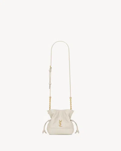 Saint Laurent Jamie Mini Shoulder Bag In White