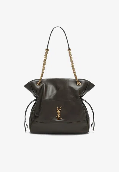 Saint Laurent Jamie Nappa Leather Shoulder Bag In Green
