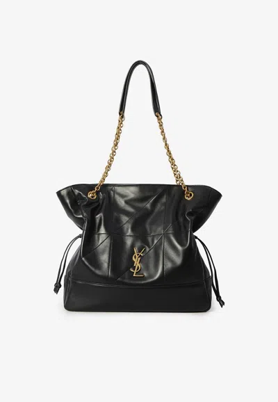 Saint Laurent Jamie Nappa Leather Tote Bag In Black