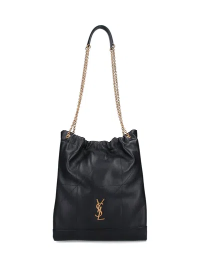 Saint Laurent "jamie Pochon" Bucket Bag In Black  