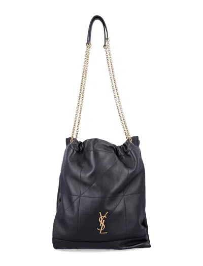 Saint Laurent Jamie Pochon In Quilted Lambskin In Pink