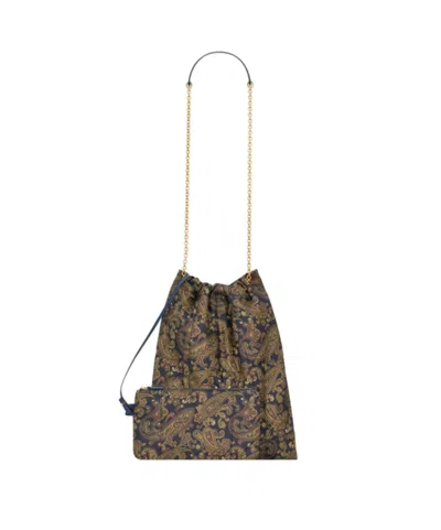 Saint Laurent Jamie Pochon In Silk Twill