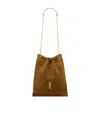 Saint Laurent Jamie Pochon Medium Shoulder Bag In Brown