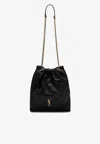 Saint Laurent Jamie Pochon Nappa Leather Shoulder Bag In Black
