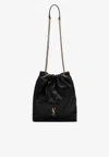 Saint Laurent Jamie Pochon Nappa Leather Shoulder Bag In Black
