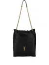 Saint Laurent Jamie Pochon Shoulder Bag In Soft Nappa Leather With Stitching And Removable Pouch, Go
