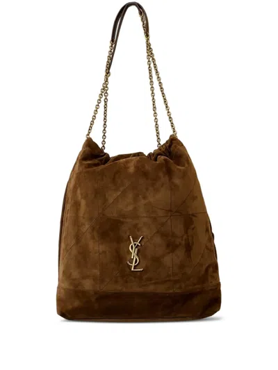 Saint Laurent Jamie Quilted Chain-strap Shoulder Bag In Brown
