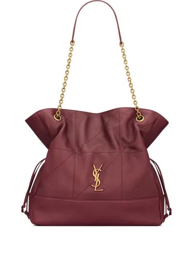 Saint Laurent Jamie Quilted Chain-strap Shoulder Bag In Red