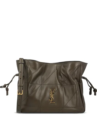 Saint Laurent Jamie Quilted Leather Shoulder Bag In Green