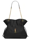 Saint Laurent Women Black Nappa Leather Jamie 4.3 Bucket Bag In Black