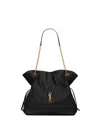 Saint Laurent Jamie 4.3 Shopping Tote Bag In Quilted Leather In Black