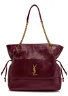 Saint Laurent Jamie Shopping Medium Quilted Leather Shoulder Bag In Burgundy