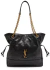 Saint Laurent Jamie Shopping Small Quilted Leather Shoulder Bag In Black