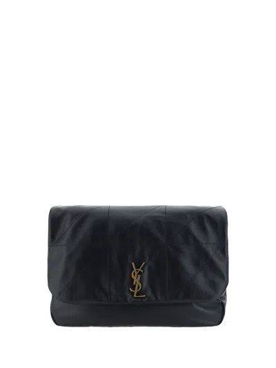 Saint Laurent Lambskin Jamie Shoulder Bag In Black  