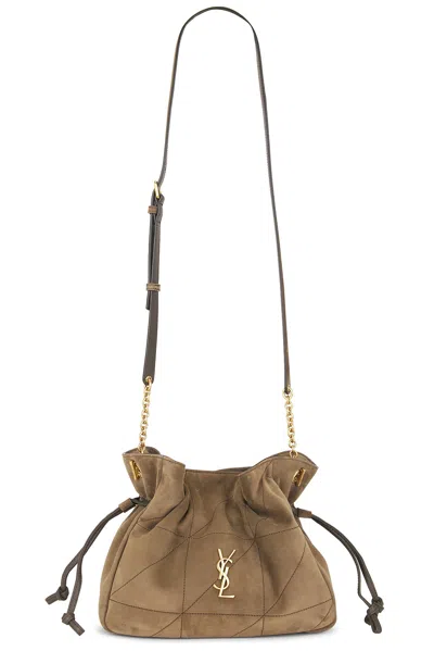 Saint Laurent Jamie Shoulder Pouch Bag In Light Musk