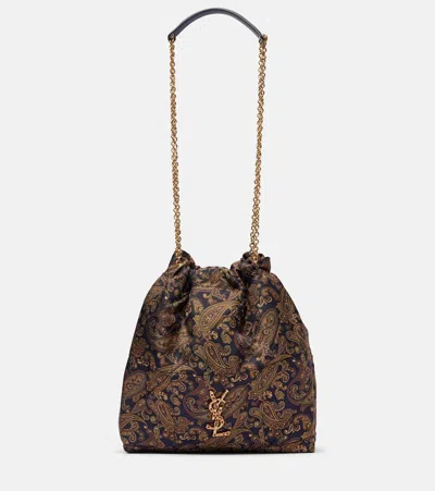 Saint Laurent Jamie Silk Twill Shoulder Bag
