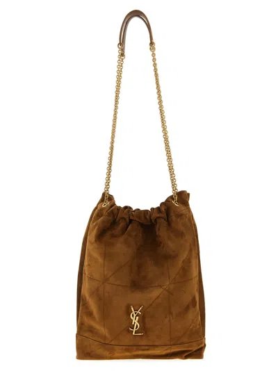 Saint Laurent Jamie Small Crossbody Bag In Brown