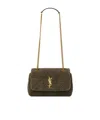 Saint Laurent Jamie Small Sheepskin Shoulder Bag In Green