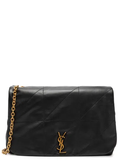 Saint Laurent Jamie Xl Leather Shoulder Bag In Black