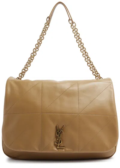 Saint Laurent Jamie Xl Leather Shoulder Bag In Black