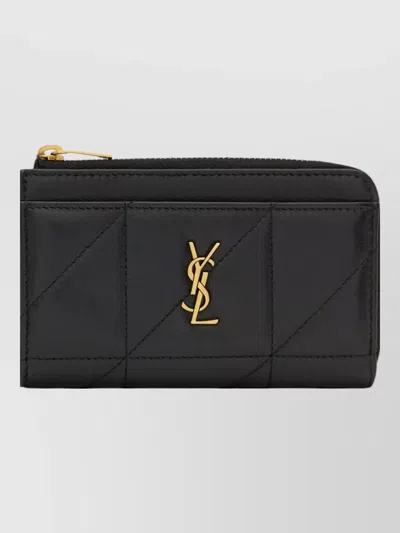 Saint Laurent Jamie Zip Card Case Key Holder