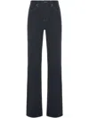Saint Laurent 90s Logo-patch Jeans In Blue