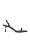 Saint Laurent Jaspe High-heeled Sandals In Nero