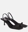 Saint Laurent Jaspe High-heeled Sandals In Black