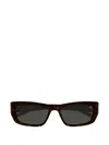 Saint Laurent Jazz Rectangle-frame Sunglasses In Multi