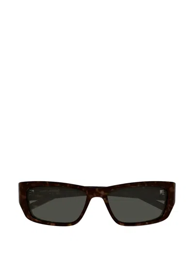 SAINT LAURENT JAZZ RECTANGLE-FRAME SUNGLASSES