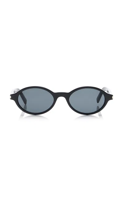 SAINT LAURENT JEANNE ROUND-FRAME ACETATE SUNGLASSES