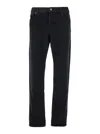 Saint Laurent Oklahoma Jeans In Black Denim In Black