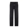 Saint Laurent Mick Long Straight-leg Jeans In Black